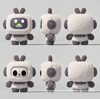 KI-Roboter-Puppe mit Künstlicher Intelligenz, Sprachfunktion für Chinesische Konversation, Superweicher Plüschhase, Waschbar, PP-Baumwollfüllung, 31-50cm, USB