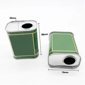 New 500ml Metal Liquid Packaging Container Oil Tin Box Seam Welded Pipe Olive Oil Can With Lid Painted Metal Tin Can