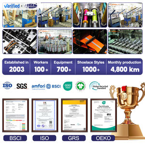 사용자 정의 인쇄 브랜드 로고 플랫 신발 끈 멀티 컬러 방수 폴리 에스터 신발 끈 운동화 신발 끈 - Product Image 2