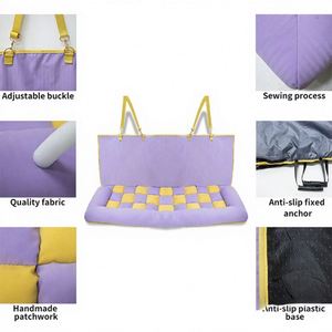 Cama de Lujo Personalizada para Perros, Hecha a Mano, Resistente a las Manchas, Cama para Mascotas para Asiento de Coche, Cama para Perros y Gatos, Cama de Viaje y Transporte - Product Image 3
