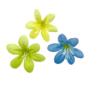 Cabezas de flores simuladas de colores, 5cm de diámetro, para horquillas DIY, decoraciones de boda, accesorios de fotografía para el hogar - Product Image 5