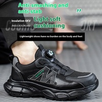 Verano nuevo estilo punta de acero antigolpes antipinchazos aislantes hebilla giratoria zapatos de seguridad para electricistas y uso en talleres