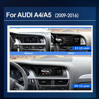Radio para Auto de 8 Núcleos con Android 14 para Audi A4 B8 A5 2009-2016, Amplificador OBD2, RGB, WIFI, 4G, SIM, Sistema BT, GPS, Reproductor de CD Estéreo, TPMS