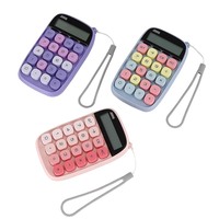 Calculatrices professionnelles de nouvelle conception, calculatrice rose de grande taille, calculatrice de bureau avec grand écran à 10 chiffres