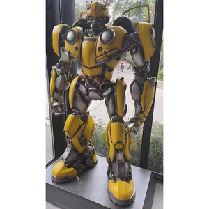 Bán buôn lớn sắt Marvel Bumble Bee tượng Cinema 4S công viên chủ đề cửa hàng trang trí nội thất với ánh sáng LED Transform ER điêu khắc - Product Image 5