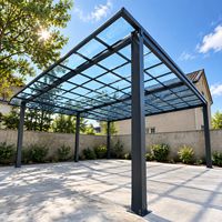 Abri de voiture en aluminium, pergola métallique, garages, auvents et abris de voiture en polycarbonate