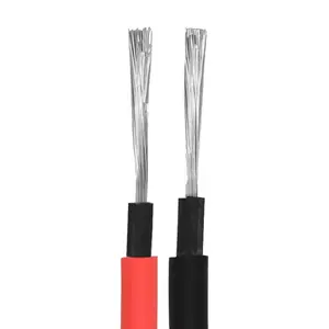 Venta caliente Dc Pvc aislado alambre de cobre eléctrico Solar fotovoltaico DC Cable