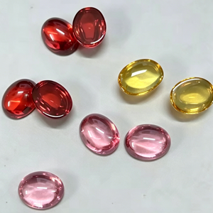 Pierre de zircone cubique ovale taillée en cabochon, prix de gros usine, pour la fabrication de bijoux - Product Image 2
