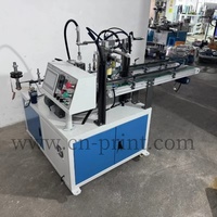 LC Gloednieuwe Volledig Automatische Pneumatische Letterpers Warmtepers Drukmachine voor Wegwerp Plastic Bekers, Wijn Glazen en Flessen