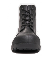 Bottes de travail en PVC noir ACE Safety 6,5 pouces, lacées, embout en acier, semelle intermédiaire en acier, CE EN ISO 20345 STL SS513:2013