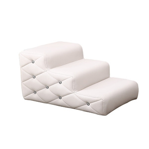 Pet Dog Stairs White 4 <b>Step</b> Anti Slip Cushion For <b>Small</b> To Medium Dogs - Product Image 4