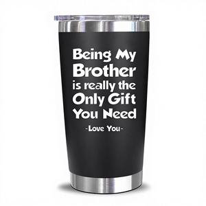 Cadeau promotionnel unique Cadeau de Noël et d'anniversaire Tasse à café isotherme en acier inoxydable à double paroi 20 oz avec couvercle - Product Image 1