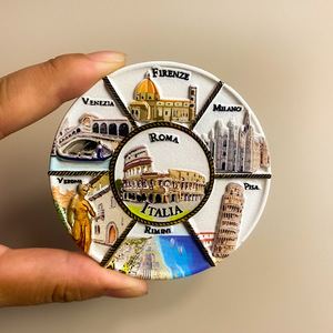 Aimants <span class=keywords><strong>de</strong></span> réfrigérateur en résine 3D Italie <span class=keywords><strong>Rome</strong></span>, souvenirs italiens emblématiques pour cadeaux <span class=keywords><strong>de</strong></span> voyage - Product Image 3