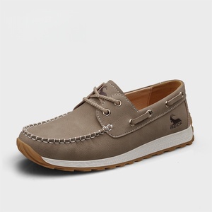 Mocasines de Mujer Doudou con Suela Gruesa, de Cuero Genuino, Suela Suave, Antideslizantes, Cómodos, con Decoración de Cuentas - Product Image 1