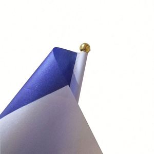 Bandera de Palestina Miniatura para Agitar con la Mano, Diseño al por Mayor para Todos los Países, con Asta de Plástico, Banderas de Seda y Vinilo - Product Image 6