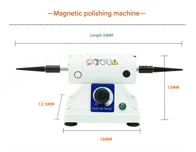 Adjustable Speed Double-Head Cloth Wheel Polisher Metal Grinding Machine for Jewelry Making Tools and Equipment