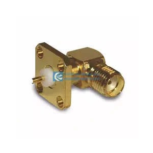 PCB Connectors Supplier 132267 SMA Connector Jack Female Socket 50 Ohms Panel Mount Right Angle Solder Cup 132-267