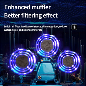 الصين جودة عالية 1.1KW 2.2KW 3.0KW 4.0KW 5.5KW 7.5KW حزام مدفوعة ضاغط الهواء المحمولة مع 100L 200L 300L 500L 1000L خزان - Product Image 3