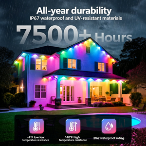 Guirnalda de luces LED para decoración de villas, iluminación de patios, festivales, lámpara de ambiente navideño - Product Image 6
