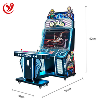 Mesin Game Tembak Arcade Koin 2 Pemain Konsol Simulator Video 220V Bahasa Inggris