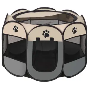 Wasserdichte tragbare achteckige Haustierzelte Hund und Katze Mutterschaftskammer zusammenklappbares Haustier-Camping-Zelt Haustierträger für Katzen und Hunde