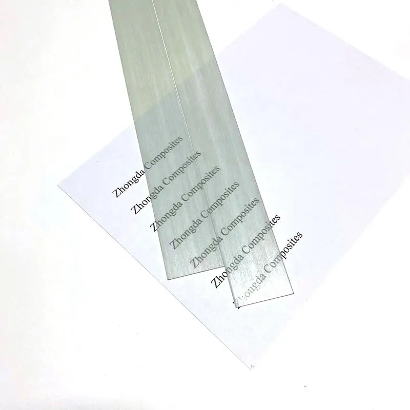 Transparent epoxy fiberglass strip sheets for Recurve Bow limbs and traditional bow limbs
