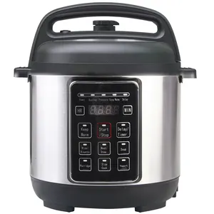 Pemasak tekanan listrik desain baru/nilai keselamatan/Micro-computer Multi Cookers aluminium 600W kompor induksi Hitam Perak 1000