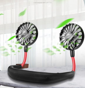 Ventiladores portátiles Niños <span class=keywords><strong>Bolsillo</strong></span> Deporte Colgante Refrigeración Perfume facial Viaje Señor Señoras Adultos Turista Collar plegable Ventilador - Product Image 1