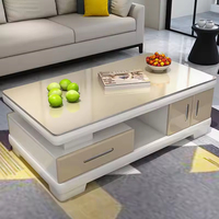 Ensemble de meubles de salon moderne avec meuble TV et table basse avec rangement pour la maison et l'appartement