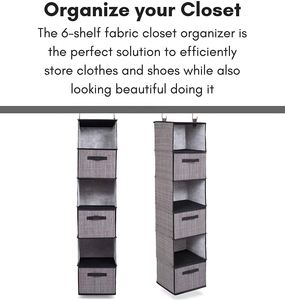 Livingroom Clothes Storage Cubby Hanging <b>Shelves</b> Closet Organizer - Product Image 5