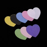 Vente en gros 200 pièces Extension de cils de marque privée en forme de coeur dissolvant de colle tampons de coton non pelucheux lingette adhésive