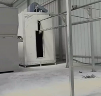 Ligne de revêtement en poudre entièrement automatique, installation de peinture électrostatique pour profilés en aluminium en lot