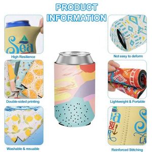 Custom Personalized Neoprene Insulated Waterproof Eco-Friendly 12oz <b>Beer</b> Can Coozie - Product Image 2