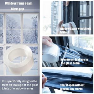 Transparent Single-Sided Nano Sealing Tape,Invisible Waterproof Tape for <b>Sinks</b>,Bathtubs,Countertops,Window Sealing & Home Repair - Product Image 5