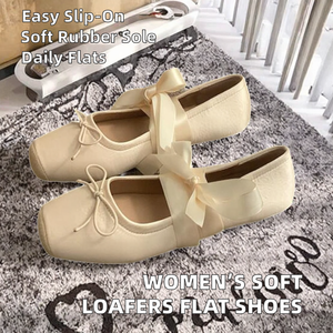 Mocasines de Lona para Mujer, Estilo Nuevo, Suela Suave, Forro de Cuero Genuino, Versátiles, Cómodos, Planos y Bajos, para Verano y Otoño - Product Image 2