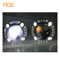 Kit d'objectifs de projecteur Bi LED 80W 3 pouces haute puissance avec LED W & Y bicolore pour carénages Panamera