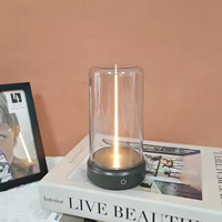 Nouvelle lampe minimaliste pour la maison, portable, rechargeable par USB, créative, lampe de chevet, lumière nocturne magnétique, blanc chaud, intensité réglable, commande tactile