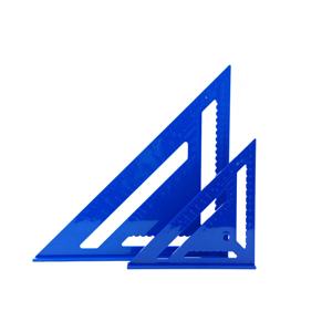 DEWEN Çok Fonksiyonlu Mavi Plastik Üçgen Cetvel Metrik Ölçekli 0.01mm Hassasiyet 7''/12'' Boyut 0-300mm Ölçüm Aralığı - Product Image 3