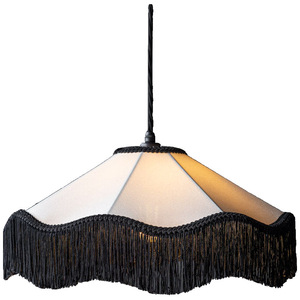 Lustre de style rétro français, luminaire suspendu à franges noires, E27 LED, tête simple, lampe pour chambre à coucher, salon - Product Image 5