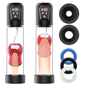 Electric Penis Pump Vacuum Suction Aircraft Cup Waterproof Male Masturbation Device with <b>Stretching</b> Function Adult Sex Products - Product Image 5