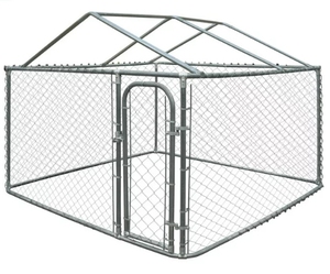6 ft. x 10 ft. x 10 ft. Ngoài trời Chuỗi liên kết chó kennel với mái khung - Product Image 2