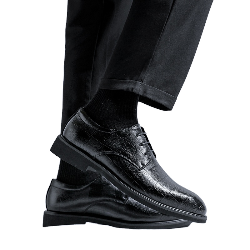 green emerald velvet dress Leather Dress Shoes Men Shoes for Offical Business Casual Shoes Gentle –  GOANGIRL main image 0