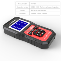Escáner de Fallas Automotrices KW460 OBD2, Escáner de Sistema Completo para Mercedes Benz