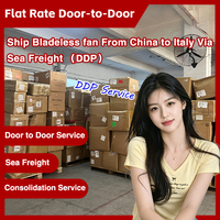 Ventilateurs sans pales : Agent maritime de Chine vers l'Italie, DDP porte-à-porte, transitaire le plus rentable, logistique économique
