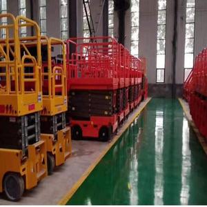 Nền tảng nâng xây dựng diesel với cơ chế pantograph giàn giáo di động cho địa hình gồ ghề nâng thẳng đứng 300kg tải trọng - Product Image 6