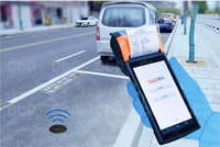Terminal de paiement de stationnement PDA avec Android 9.0, NFC et lecteur de codes QR pour une utilisation en parking intelligent (compatible avec les capteurs géomagnétiques)