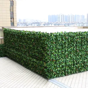 Green Silk Flower Wall Grey Fake Grass Wall Fake Wall Green
