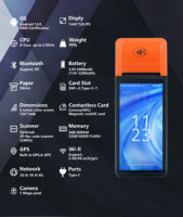 Terminal POS Portátil Actualizado Android 14 Más Barato con WiFi 4G Todo en Uno con Play Store en Venta