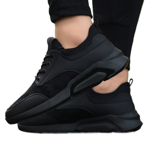 Chaussures de marche en gros pour hommes, à fermeture éclair, tendance sport, respirantes, en maille - Product Image 1