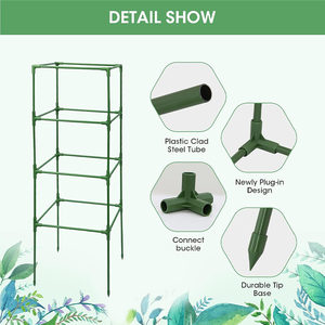 Assembler des pieux de support grimpants simples pour plantes de tomates, des <span class=keywords><strong>cages</strong></span> à tomates et des pieux - Product Image 4